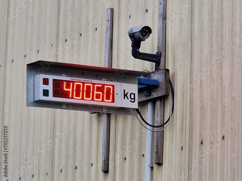 Elektronische LKW-Waage mit Kamera