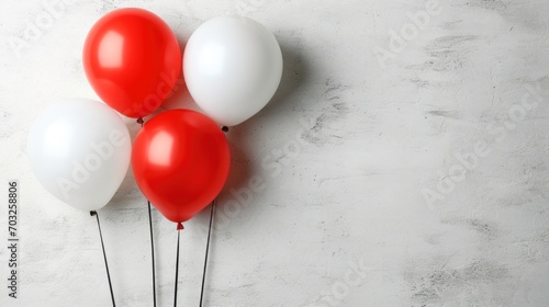 Background with helium balloons