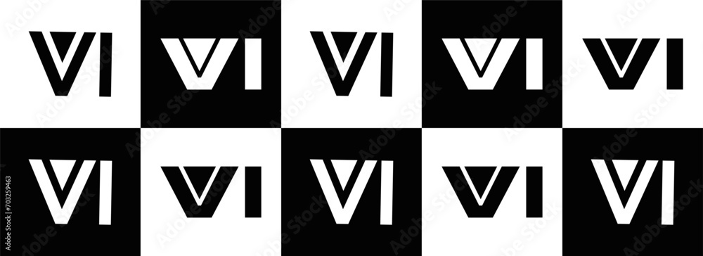 VI logo. VI set , V I design. White VI letter. VI, V I letter logo design. Initial letter VI letter logo set, linked circle uppercase monogram logo. V I letter logo vector design.
VI logo. VI set , V I design. White VI letter. VI, V I letter logo design. Initial letter VI letter logo set, linked circle uppercase monogram logo. V I letter logo vector design.