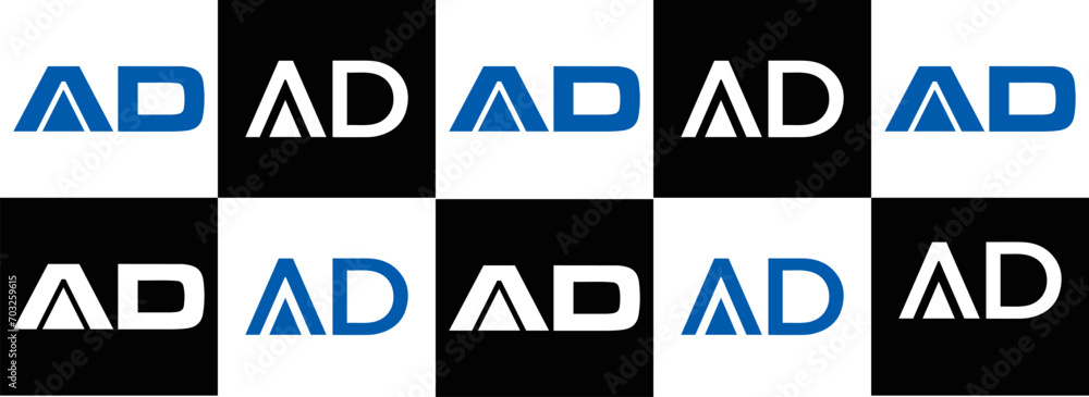 AD logo. AD set , A D design. White AD letter. AD, A D letter logo design. Initial letter AD letter logo set, linked circle uppercase monogram logo. A D letter logo vector design.
AD logo. AD set , A D design. White AD letter. AD, A D letter logo design. Initial letter AD letter logo set, linked circle uppercase monogram logo. A D letter logo vector design.