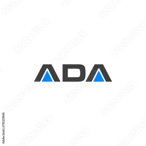 ADA logo. ADA set , A D A design. White ADA letter. ADA, A D A letter logo design. Initial letter ADA letter logo set, linked circle uppercase monogram logo. A D A letter logo vector design.	
