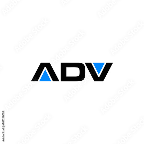 ADV logo. ADV set , A D V design. White ADV letter. ADV, A D V letter logo design. Initial letter ADV letter logo set, linked circle uppercase monogram logo. A D V letter logo vector design.	
