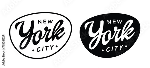 New York city typography design. For apparel,t-shirt,print,home decor elements. Vector illustration. photo