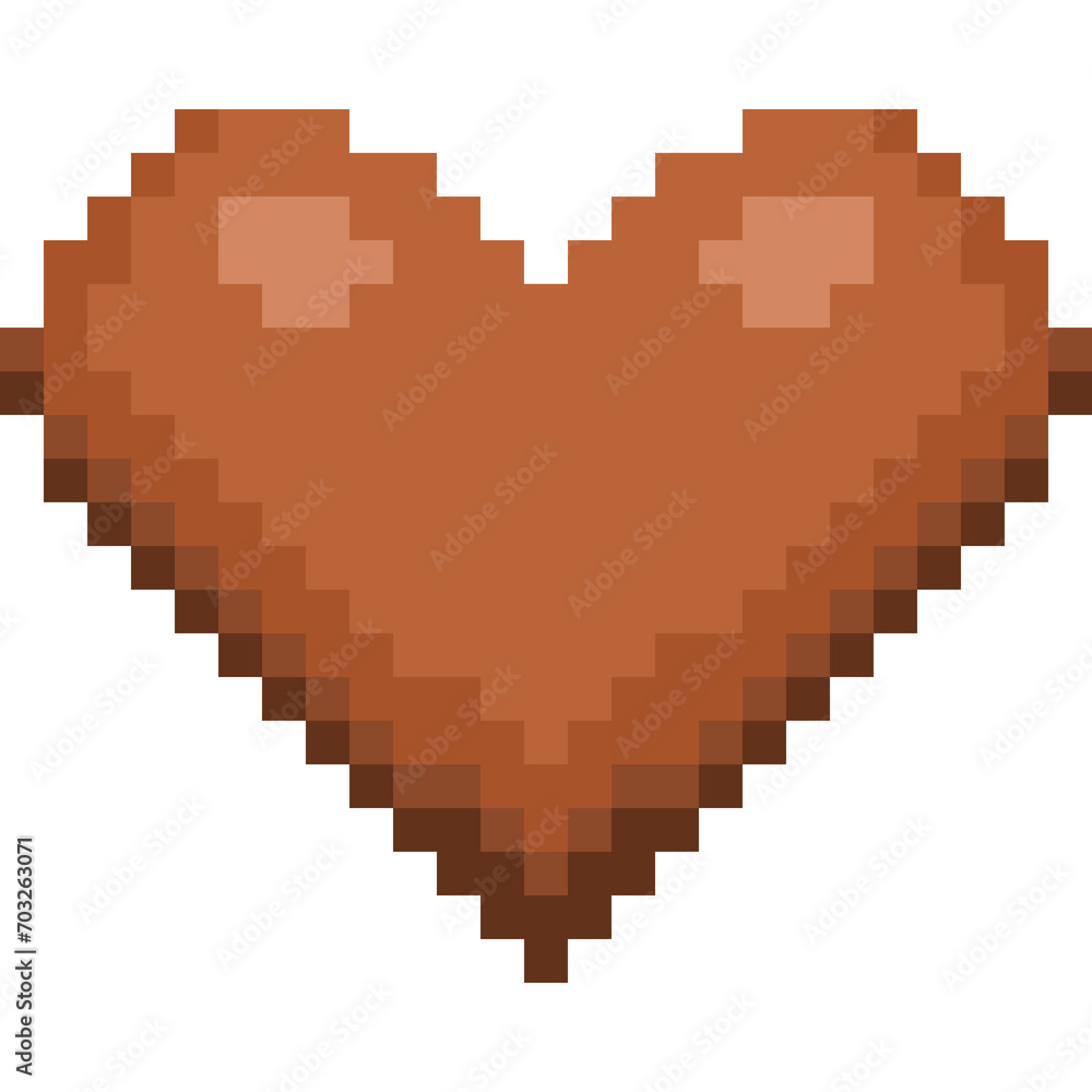 Fototapeta premium valentine pixel art