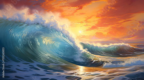 The seas vibrant wave © Cybonix