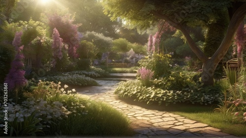 A Symphony of Nature in the Blooming Garden.