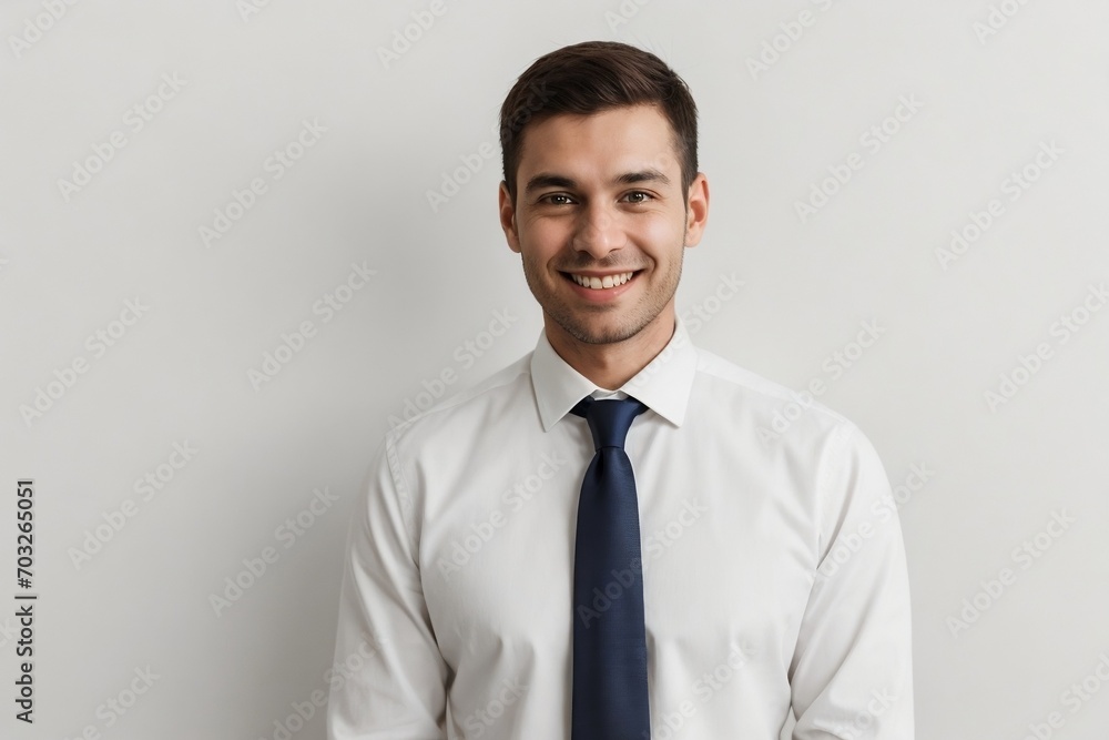 Businessman confidently smiling against the white background. Happy businesswoman concept. Businessman confidently smiling against the white background. Happy businesswoman concept.