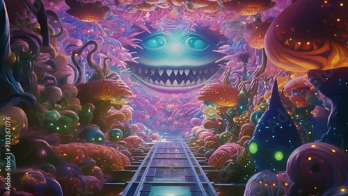 Prepare to be transported to the furthest reaches of your imagination, as this psychedelic video takes you on a cosmic odyssey through an infinite universe of visual delights.