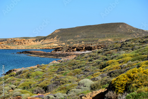 Faraklou geological park, Lemnos island, Greece, Aegean sea photo