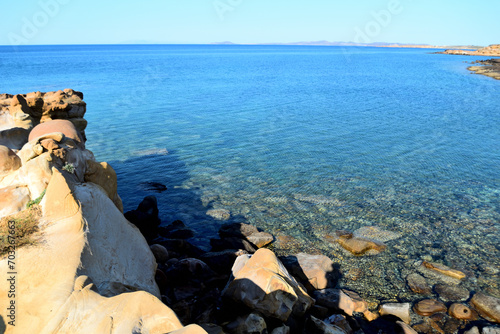 Faraklou geological park, Lemnos island, Greece, Aegean sea photo