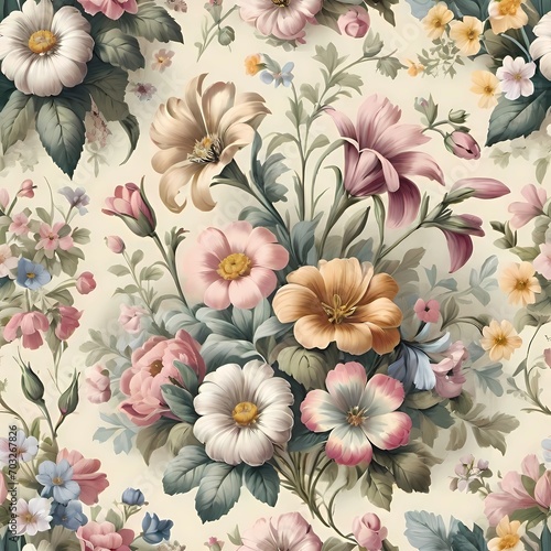 floral pattern, floral background, pattern with flowers