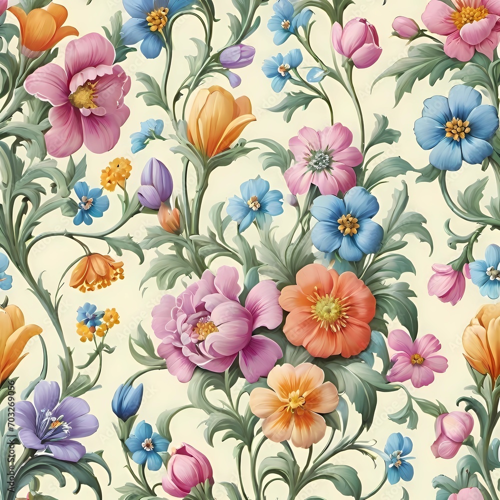 background with flowers, pattern with flowers, floral pattern