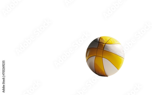 Precision Volleyball Hitting in 8K Realism On Transparent Background.