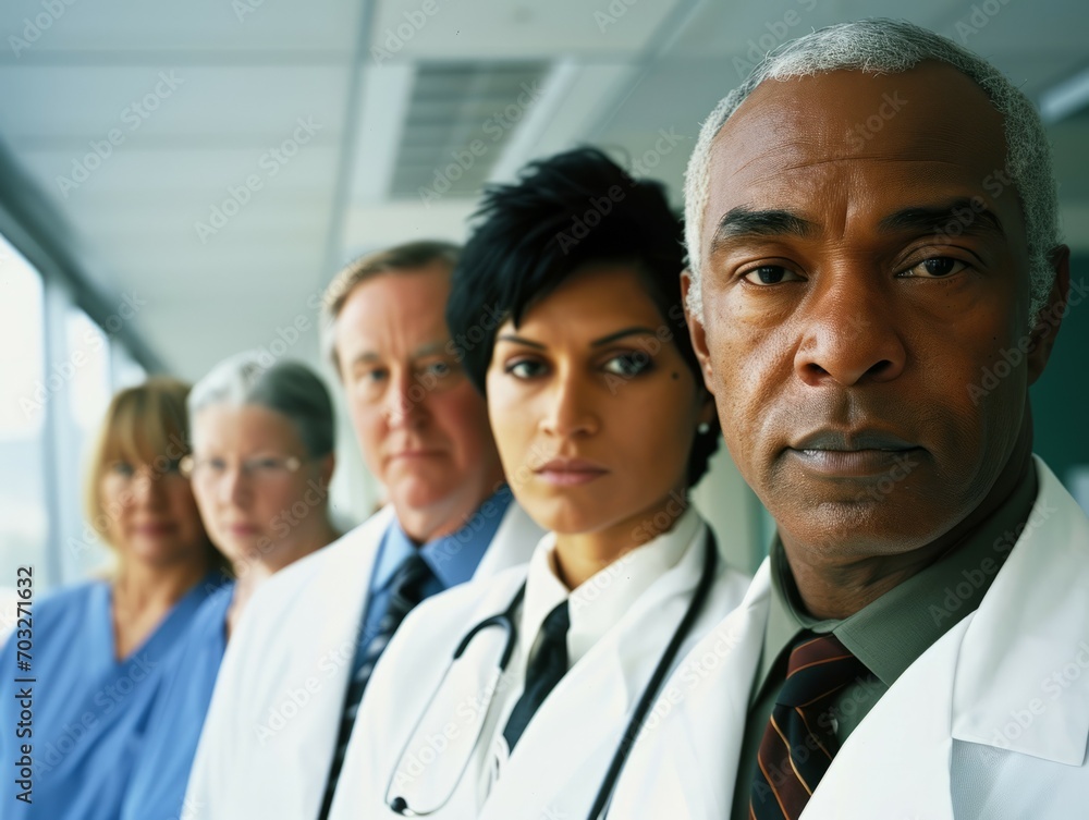Serious Dedication: Diverse Doctors United in Care Serious Dedication: Diverse Doctors United in Care
