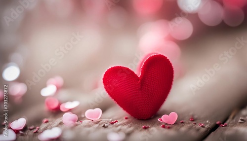 Valentine's Day-themed, heart-shaped decorations, Feeling the love in the air with all the pink and red decorations. generative Ai