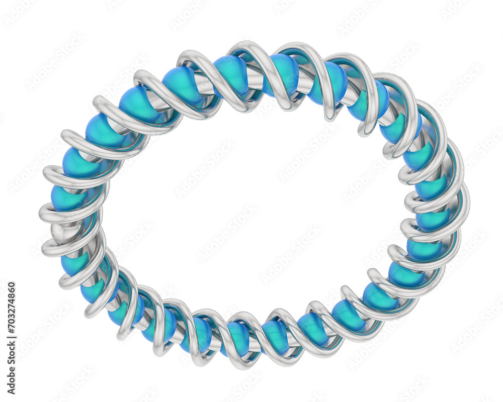 Obraz premium Engagement ring isolated on background. 3d rendering - illustration