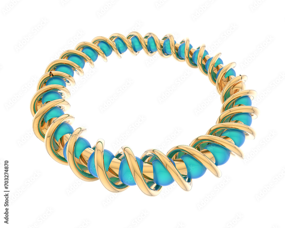 Obraz premium Engagement ring isolated on background. 3d rendering - illustration