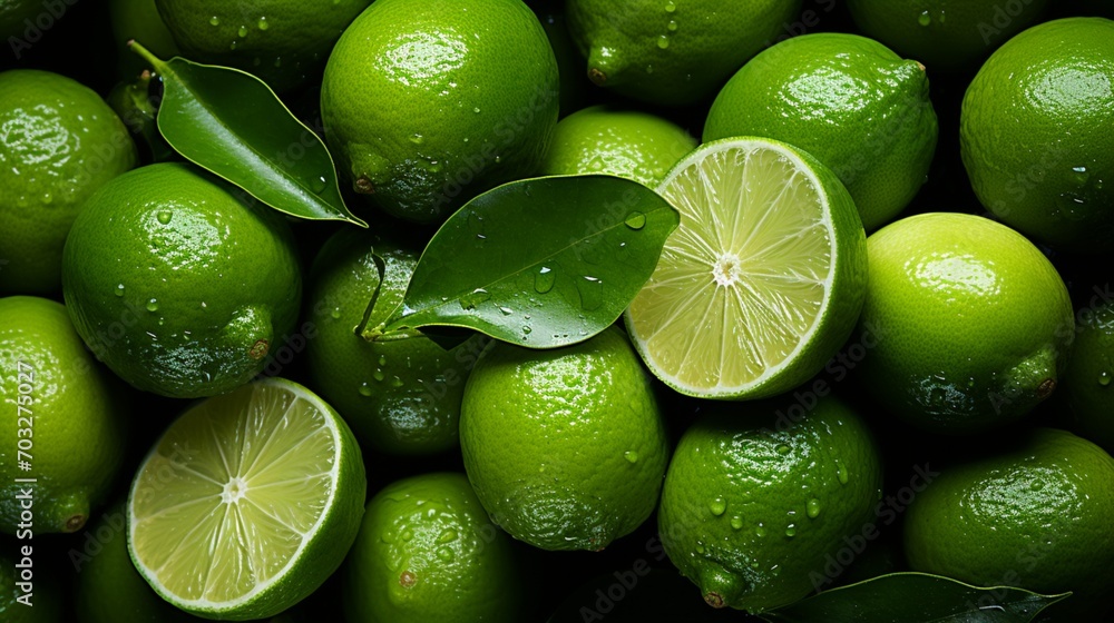 Lime citrus fruit slice pattern background Lime citrus fruit slice pattern background