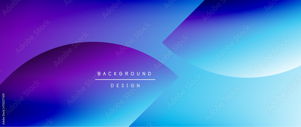 Circles and round shapes with gradients. Minimal abstract background, round geometric shapes, clean and structured design