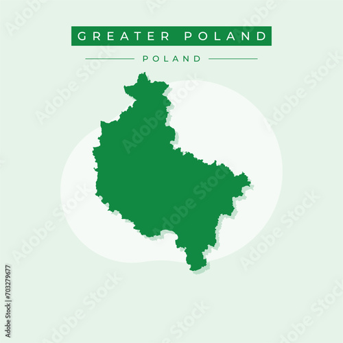 Vector illustration vector of Greater Poland map Poland