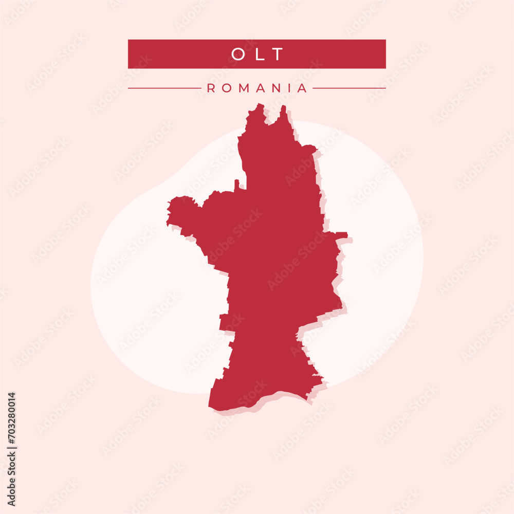 Vector illustration vector of Olt map Romania Vector illustration vector of Olt map Romania