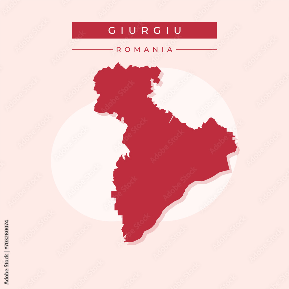 Vector illustration vector of Giurgiu map Romania Vector illustration vector of Giurgiu map Romania