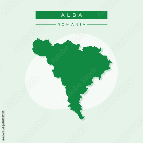 Vector illustration vector of Alba map Romania