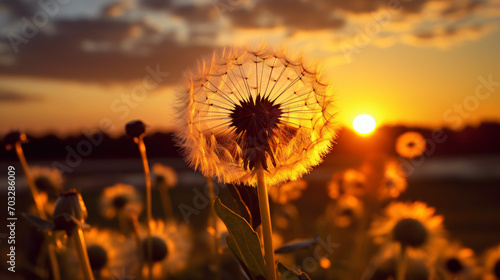 Dandelion To Sunset Freedom to Wish