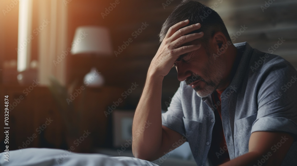 man suffering from headache desperate and stressed because pain and migraine. Hands on head. man suffering from headache desperate and stressed because pain and migraine. Hands on head.