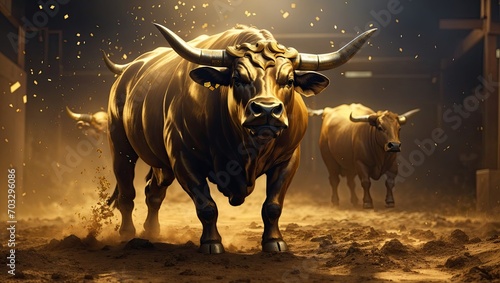 Hyper Bullish: Capturing the Spirit of the Bull Run in a Striking Artistic Concept