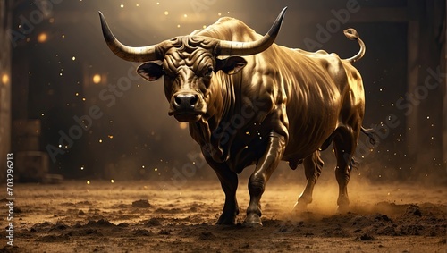 Hyper Bullish  Capturing the Spirit of the Bull Run in a Striking Artistic Concept