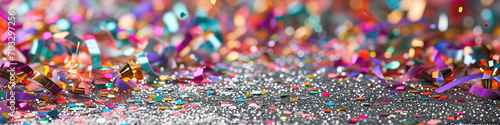 background made of colorful glittery confetti