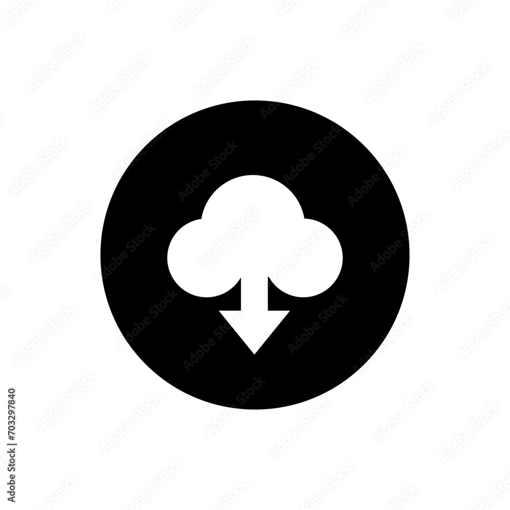 Download icon vector. Upload button illustration. Load symbol or logo. Download icon vector. Upload button illustration. Load symbol or logo.