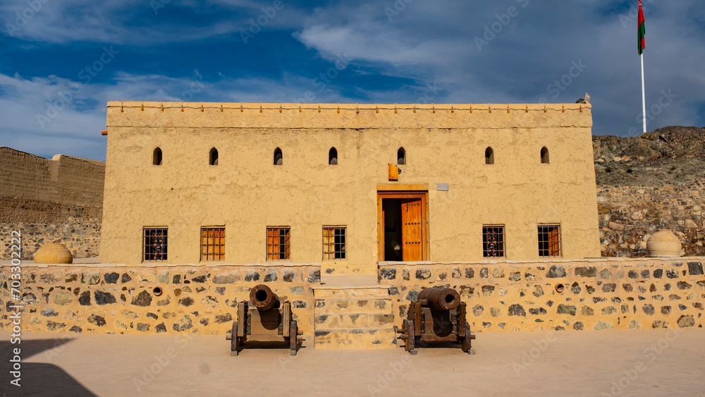 Interior of Bahla Fort in Oman Interior of Bahla Fort in Oman