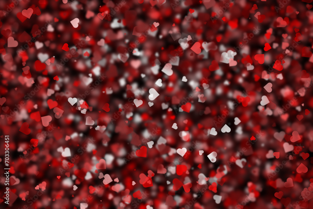 Red and white heart symbols pattern illustration background. Concept Valentine's day. Red and white heart symbols pattern illustration background. Concept Valentine's day.