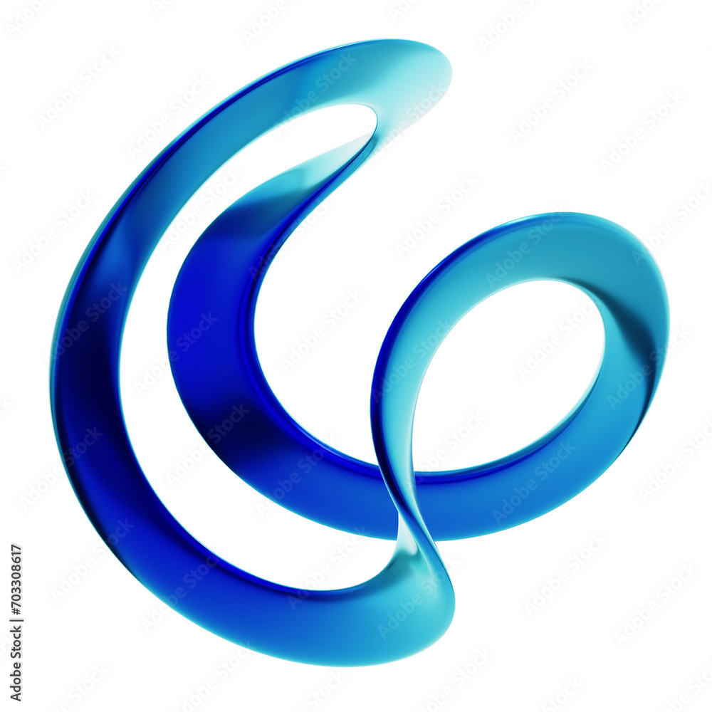 3D Illustration of Y2K Geometric Shape 3D Illustration of Y2K Geometric Shape