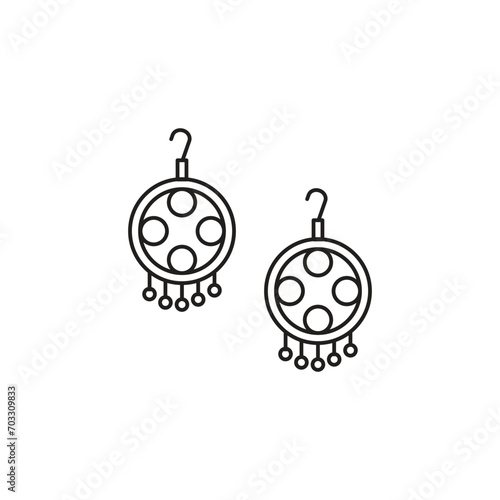 earrings vector type icon