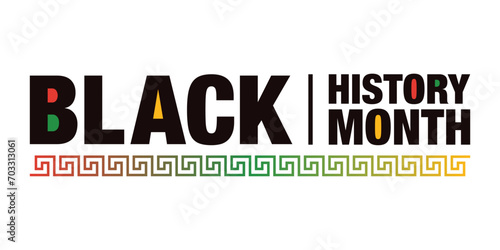 Black History Month, celebrating the black history	
