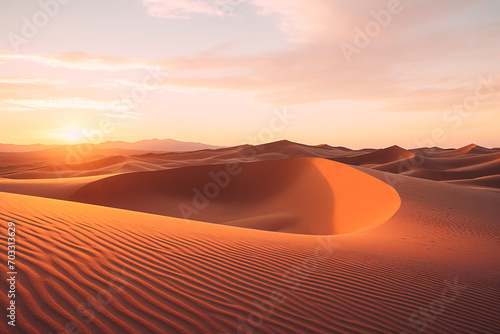 Sandy desert dunes landscape  © Dennis