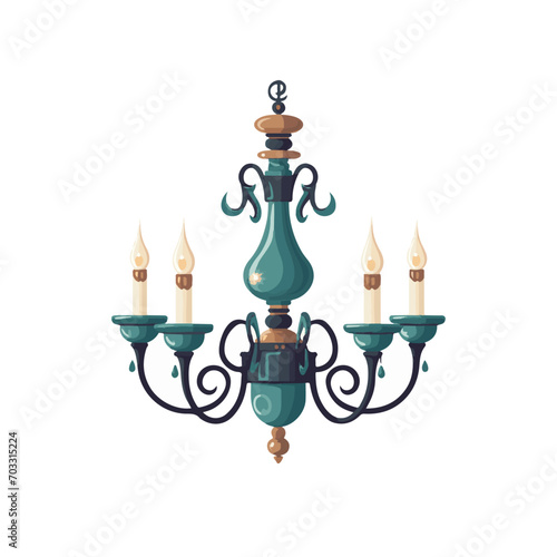 chandelier, vector, illustration, interior, decoration, lamp, design, style, decor, room, light, modern, isolated, home, set, vintage, bulb, retro, object, furniture, element, background, luxury, silh © Rio