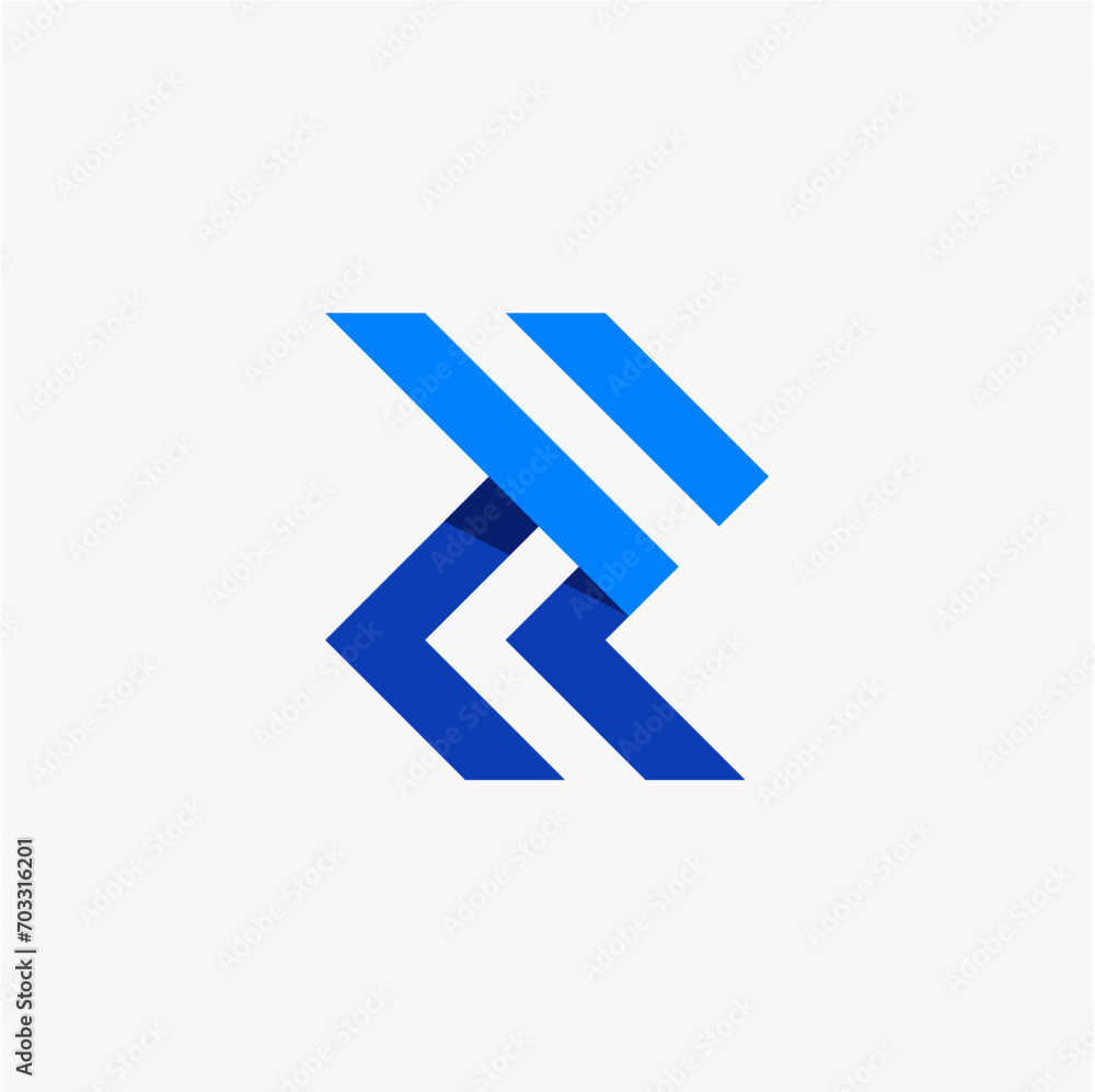 R letter vector logo abstract R letter vector logo abstract