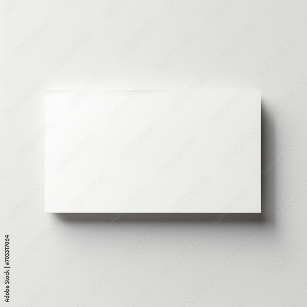 White empty business cards stack mockup isolated on white background Generative AI White empty business cards stack mockup isolated on white background Generative AI