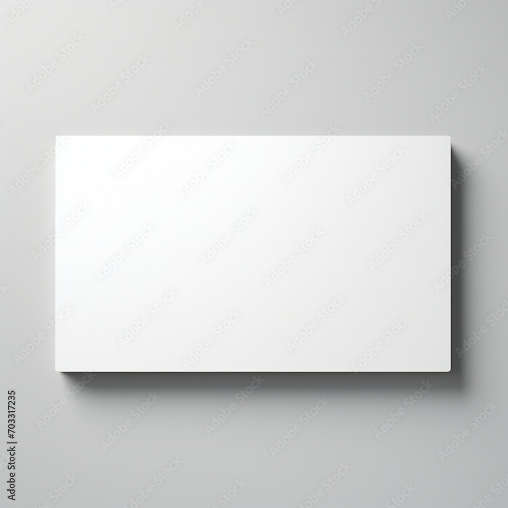 White empty business cards stack mockup isolated on white background Generative AI White empty business cards stack mockup isolated on white background Generative AI