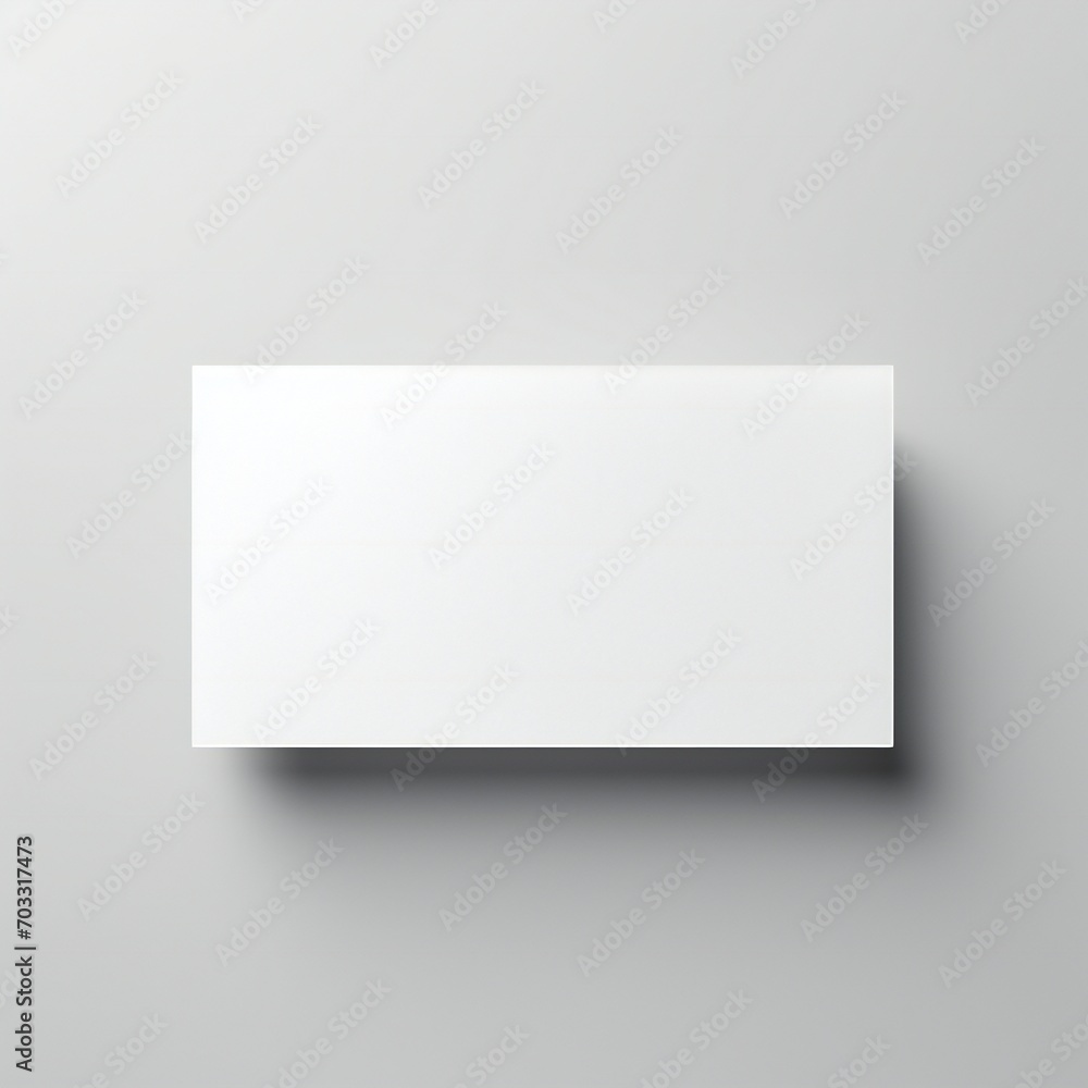 White empty business cards stack mockup isolated on white background Generative AI White empty business cards stack mockup isolated on white background Generative AI