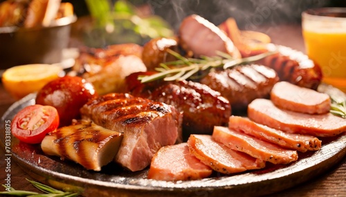 Barbecue Platter with Mixed Meat Pack photo
