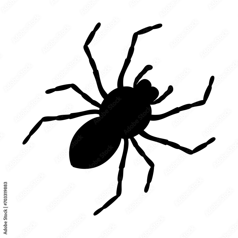 Pest Control insect black silhouette set, insect icons isolated on white, flat style Pest Control insect black silhouette set, insect icons isolated on white, flat style