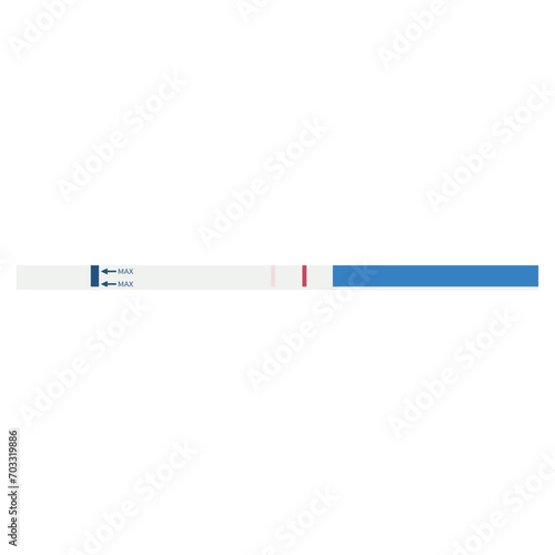 Pregnancy test set. Positive and negative pregnancy tests, flat design