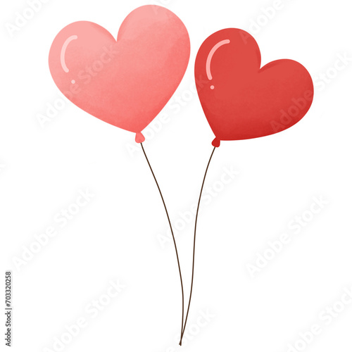 heart shaped balloons