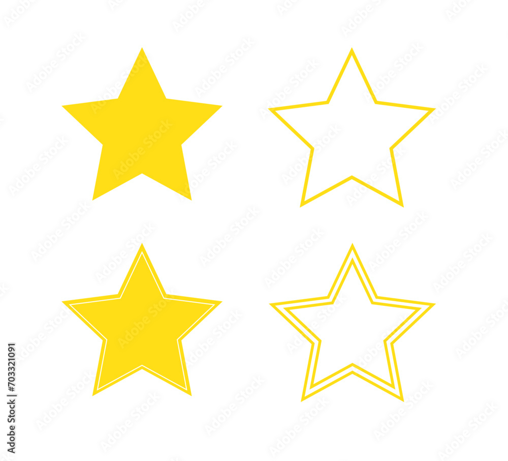 stars icon set. Stars rating review icon. Vector illustration stars icon set. Stars rating review icon. Vector illustration