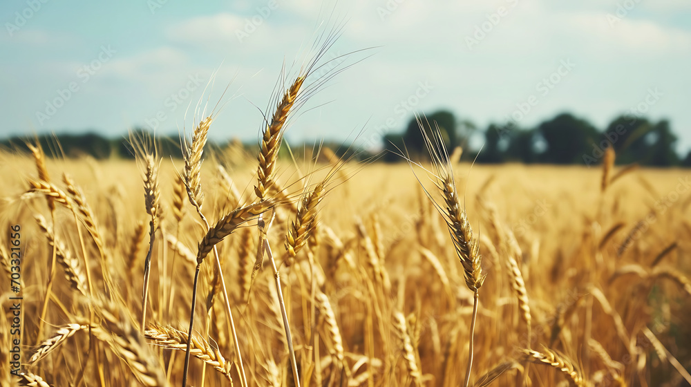 Fototapeta premium countryside, wheat field